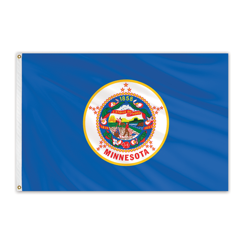 Global Flag Logo - Minnesota Outdoor Nylon Flag