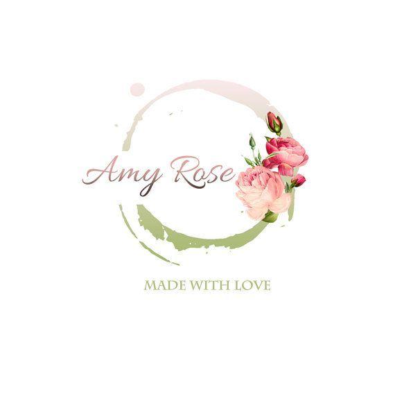 Romantic Logo - DIGITAL Roses Logo design, pastel design roses flowers, flower