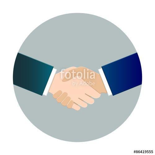 Handshake Logo - Handshake Logo In Flat Design Stock Image And Royalty Free Vector