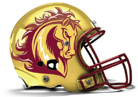 Mustang Football Helmet Logo - Oversized Extreme Decals