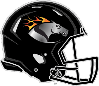 Mustang Football Helmet Logo - Milwaukee Mustangs (2009–12)