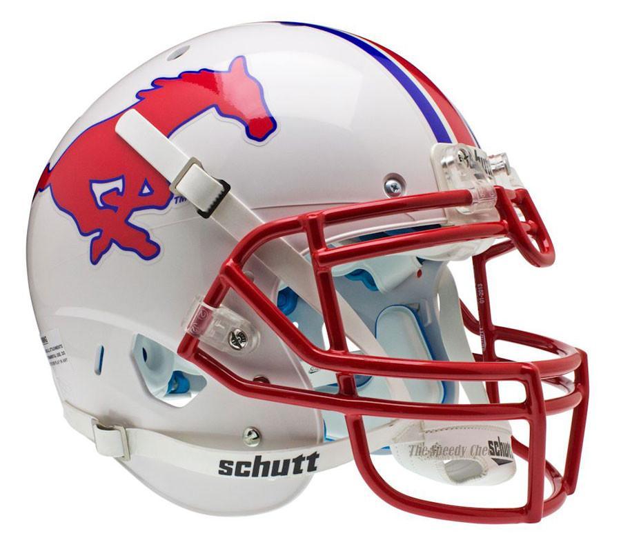 SMU MUSTANGS Football Helmet FRONT TEAM NAMEPLATE Decal/Sticker