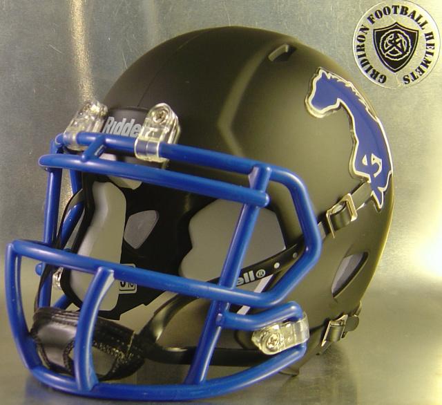 Mustang Football Helmet Logo - Texas High School Mini Football Helmets