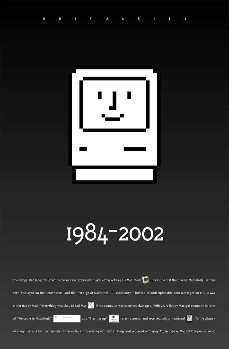 Happy Mac OS Logo - Happy Mac Obituary