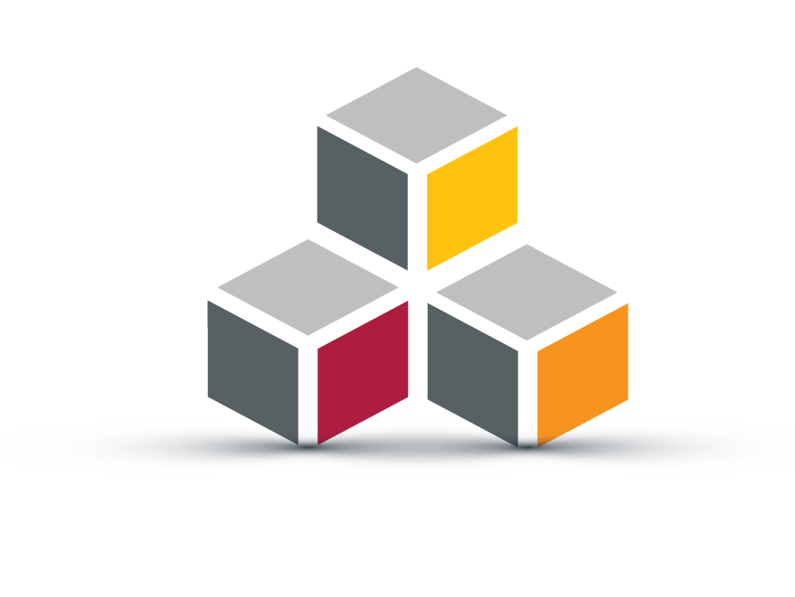 3 Color Logo - Design Free Logo: 3 Color Cube Logo Template