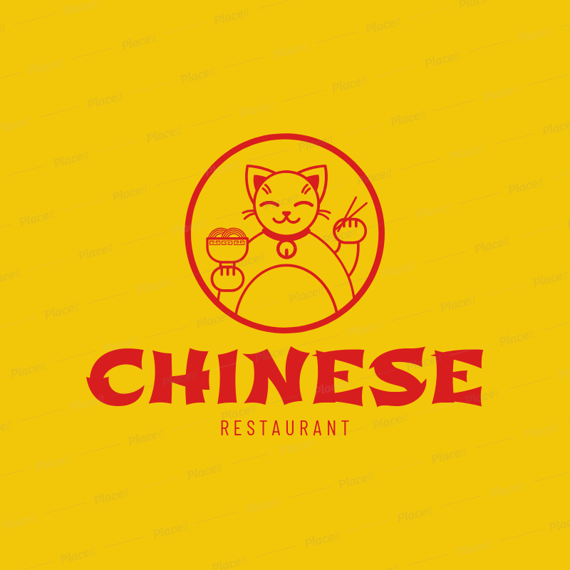 Chinese Restaurant Logo - Placeit - Chinese Food Logo Maker