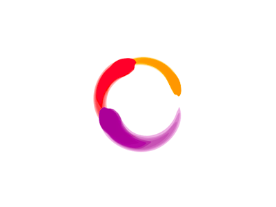 C Symbol Logo - C letter mark, paintbrush logo design symbol by Alex Tass, logo ...