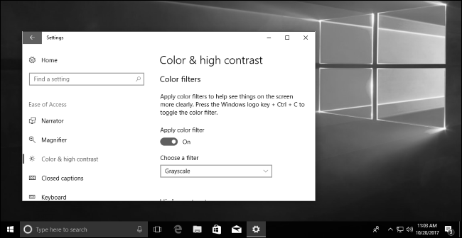 Balck White Windows Logo - How to Enable Color Filters to Read the Screen More Clearly on ...