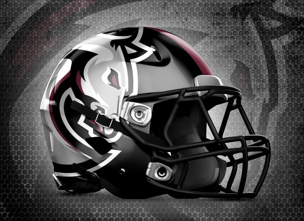Mustang Football Helmet Logo - Chicago Mustangs, Illinois