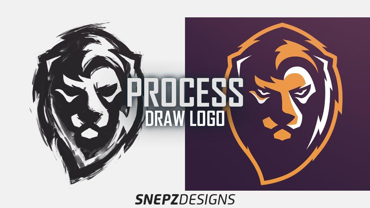 Lion Sports Logo - Process Drawing of Sport Logo- Lions Gate + PSD