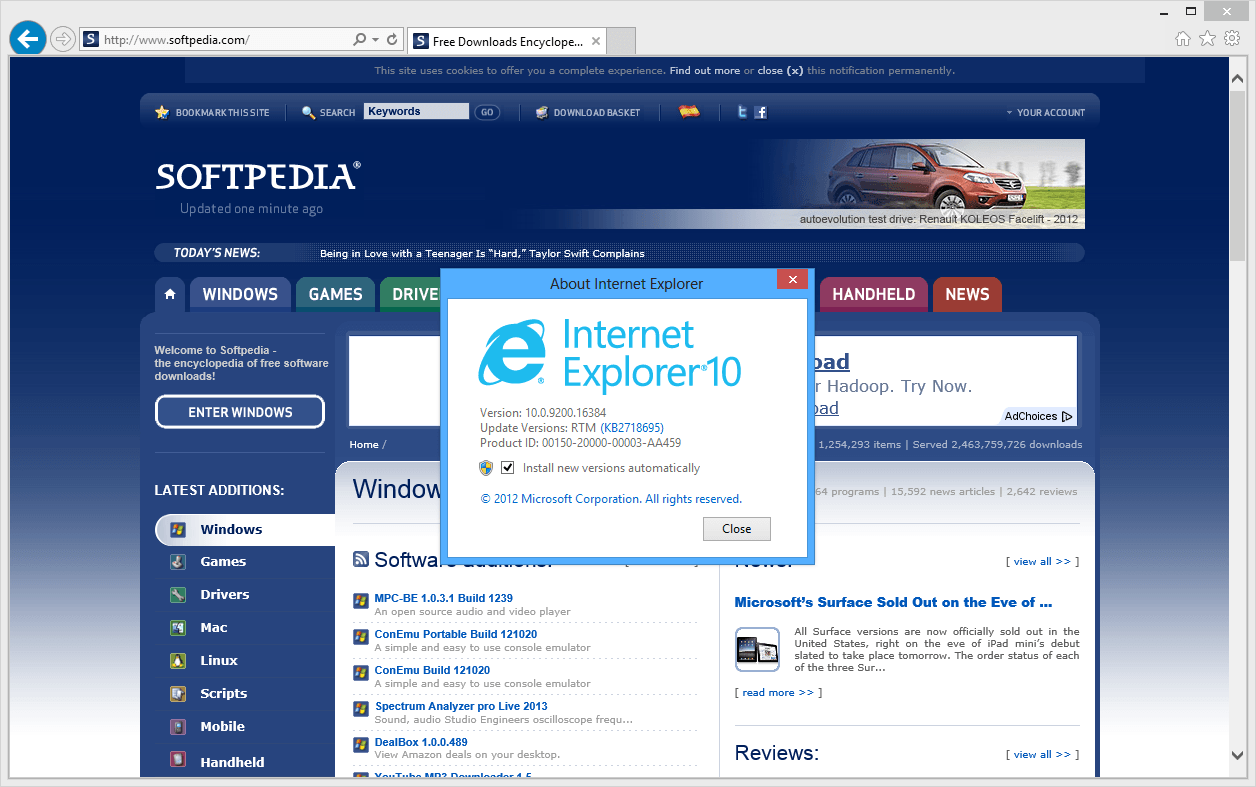 Windows Internet Explorer 10 Logo - Internet Explorer 10 for Windows 7 Download Links Released