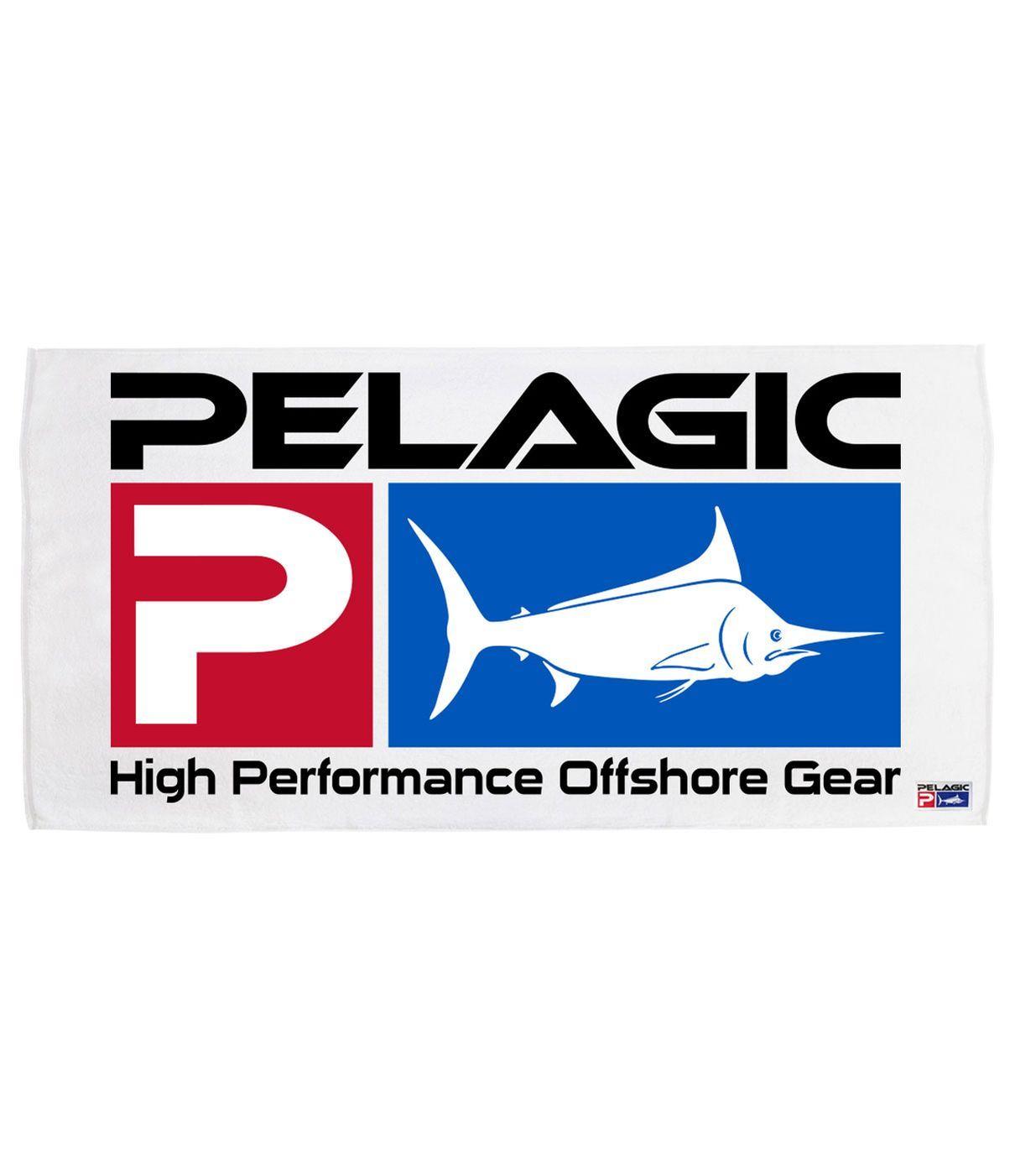 Pelagic Logo - Pelagic White Deluxe Logo Towel's Finest