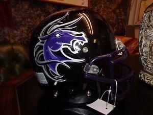 Mustang Football Helmet Logo - Midway Schutt Blitz League Wild Mustang Football Helmet | eBay