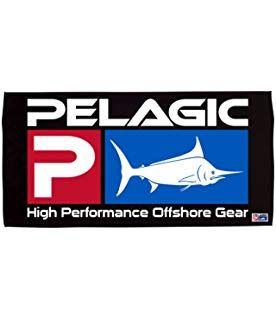 Pelagic Logo - Amazon.com: Pelagic Black Deluxe Logo Towel: Sports & Outdoors