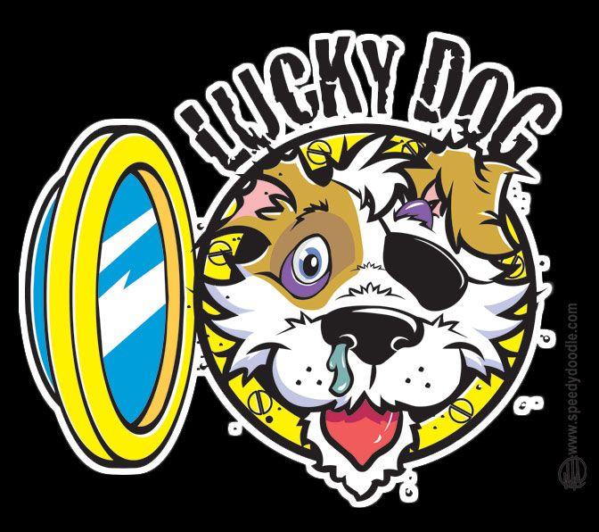 Lucky Dog Logo - Lucky Dog Cartoon Logo | Cartoon Logo & Character Design ...