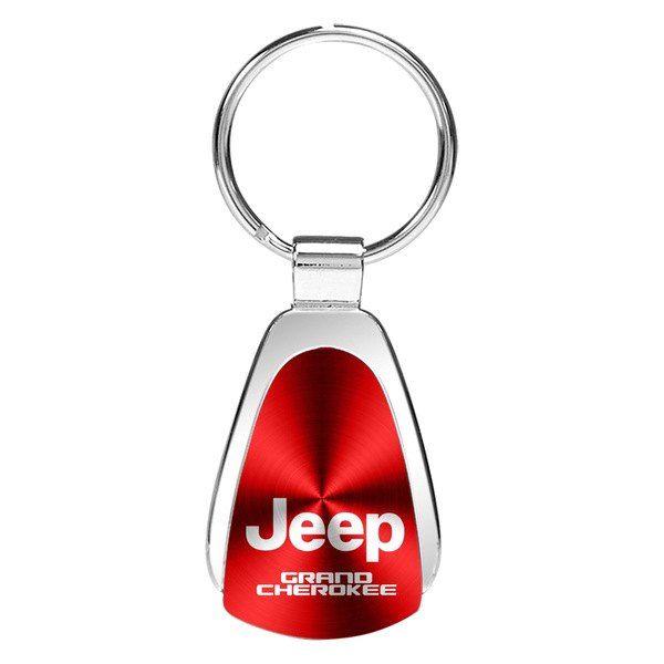 Red Teardrop Logo - Autogold® KCRED.GRA - Grand Cherokee Red Teardrop Key Chain