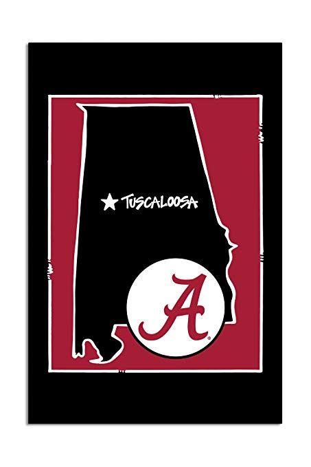 Alabama State Logo - Amazon.com : University of Alabama - State Logo Garden Flag : Sports ...