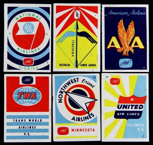 Vintage Airline Logo - Vintage 1950s Matchbox Labels - Airline Logos | Vintage Logos ...