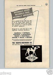 Lucky Dog Logo - 1952 PAPER AD D&M Lucky Dog Logo Draper & Maynard Baseball Boxing ...