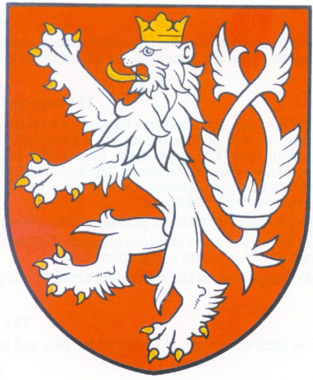 A Reddish Orange Lion Logo - The State Symbols of the Czech Republic | Embassy of the Czech ...