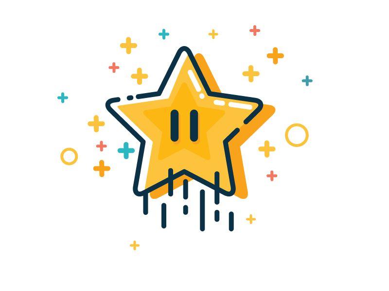 Flat Star Logo - Super Star - Mario | Logo | Logo design, Art logo, Logos