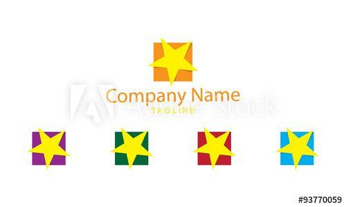 Flat Star Logo - Star Logo Vector - Star Flat Folds Paper Design - Buy this stock ...