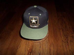 Flat Star Logo - U.S ARMY HAT 3D STAR LOGO ON FRONT FLAT STRAIGHT BILL BALL CAP ...