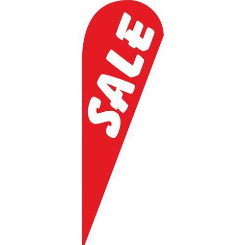 Red Teardrop Logo - Red Sale Teardrop Flag is a great outdoor advertising banner to