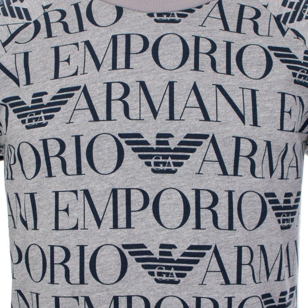 Emporio Armani Logo - Logo Mania Sweatshirt | Emporio Armani | EQVVS