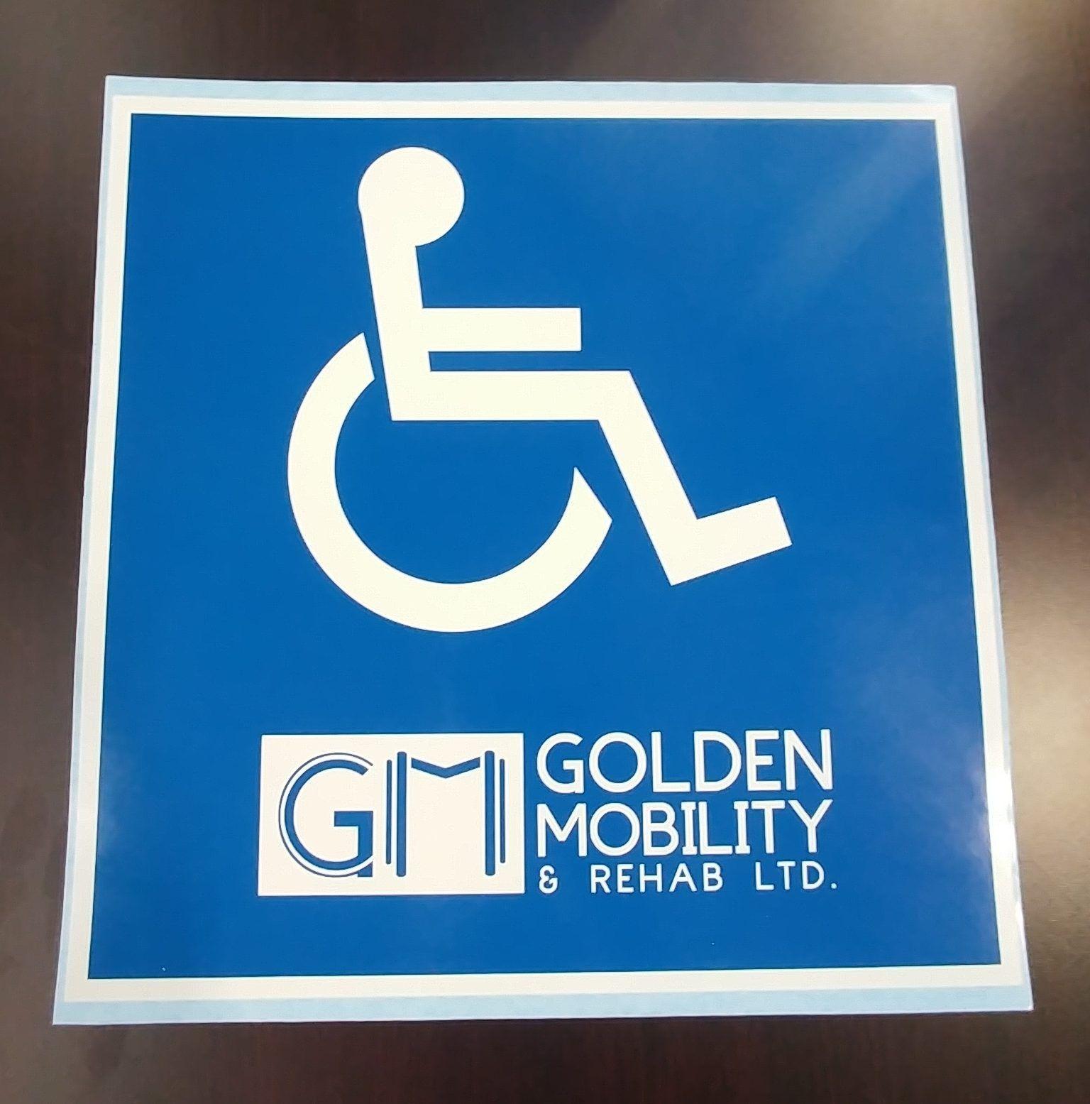 Golden Mobility Logo - Wheelchair Decals | Golden Mobility