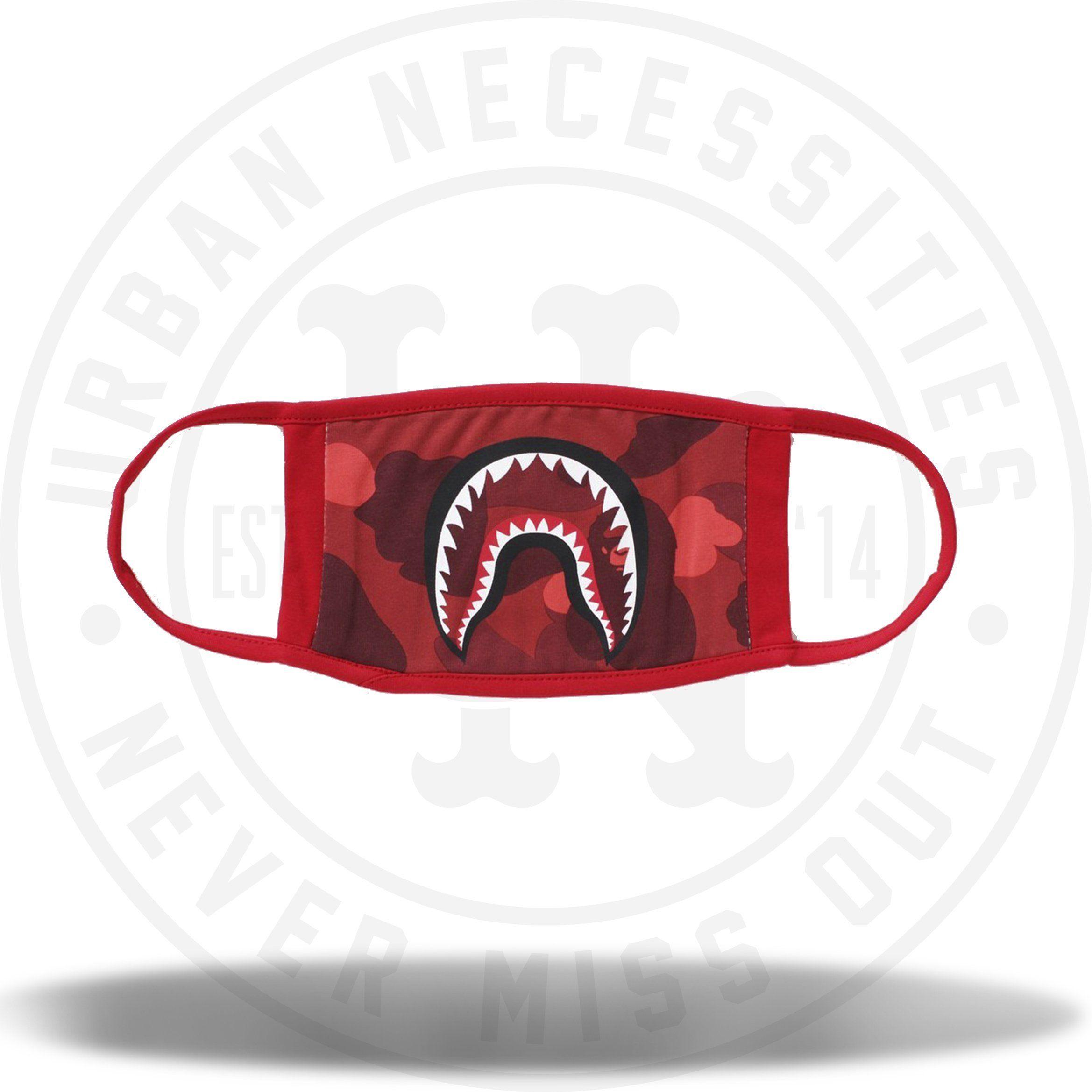 Bape Camo Circle Logo - Bape Shark Mask Red Camo – Urban Necessities