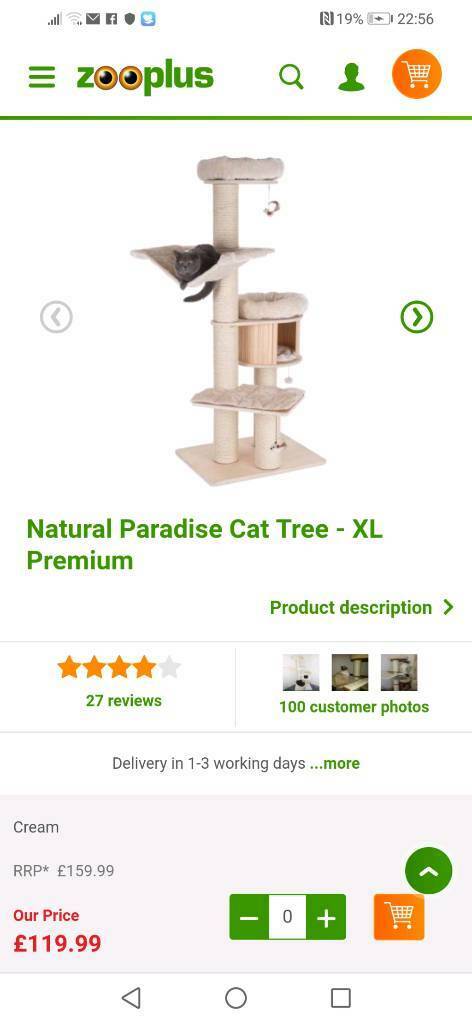 Paradise Natural Logo - Cat tree-Natural paradise xl premium | in Belfast | Gumtree