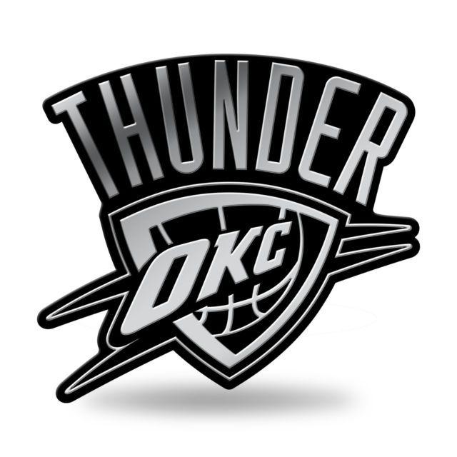 Thunder Logo - Oklahoma City Thunder Logo 3d Chrome Auto Decal Sticker Truck Car ...