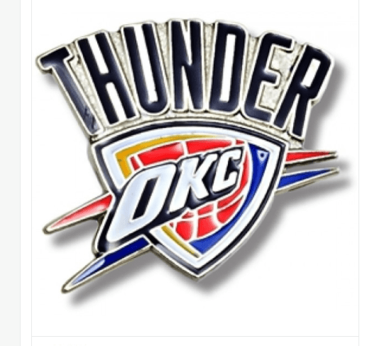 Thunder Logo - NBA Oklahoma City Thunder Logo Pin | eBay