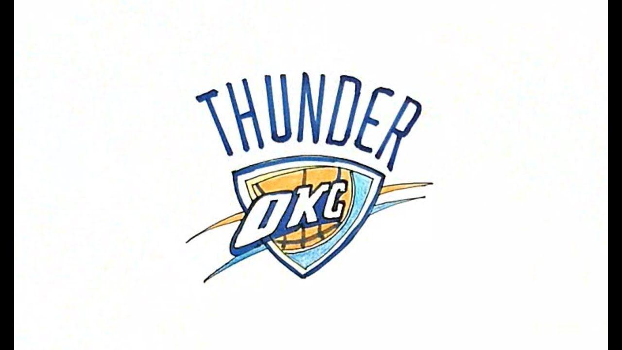 Thunder Logo - How to Draw the OKC Thunder Logo - YouTube
