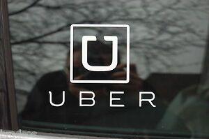 Uber Sticker Logo - UBER logo W/ TEXT Lyft RIDESHARE Sticker decal back side window Free