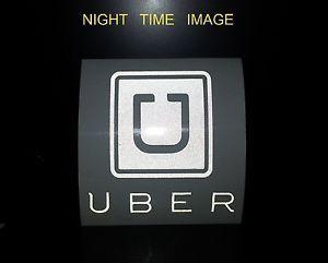 Uber Sticker Logo - REFLECTIVE** 4.5x4.5 UBER vinyl STICKER sign Rideshare drivers car ...