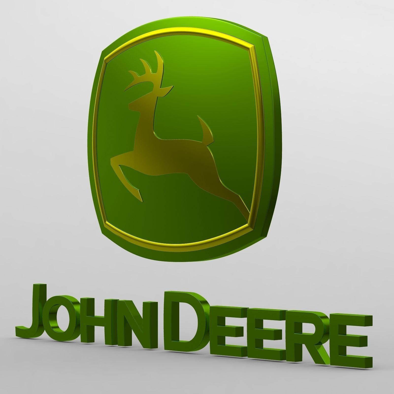 John Deere Logo - 3D john deere logo