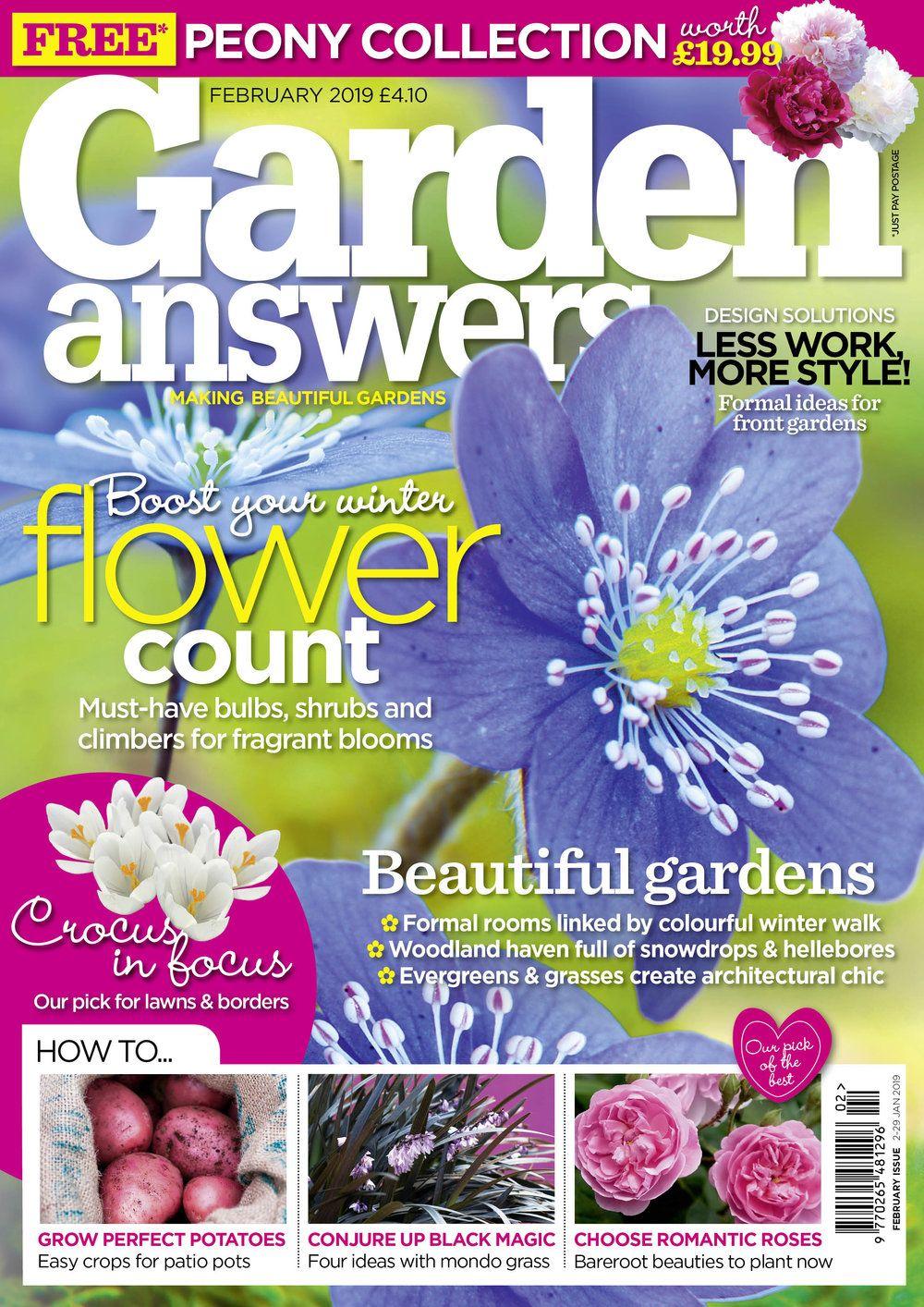 Answer to Green Flower Logo - FEBRUARY ISSUE ON SALE 2 JANUARY 2019