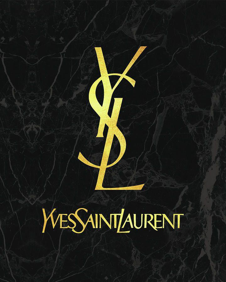 YSL Gold Logo - Yves Saint Laurent And Gold And Fashion