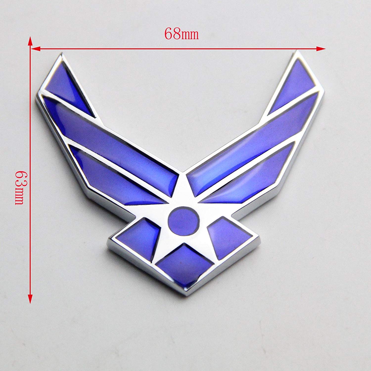 New USAF Logo - Amazon.com: Btopars 3D USAF Logo Air Force Wings Airman Metal Cars ...