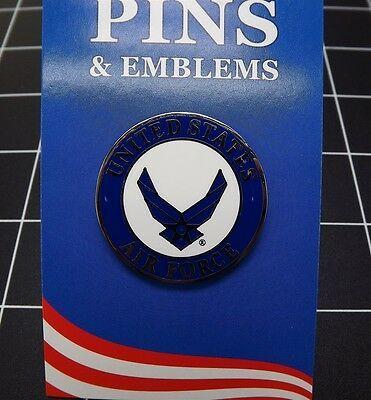New USAF Logo - BRAND NEW MILITARY Lapel Pin United States Air Force USAF Logo 1-1/2 ...