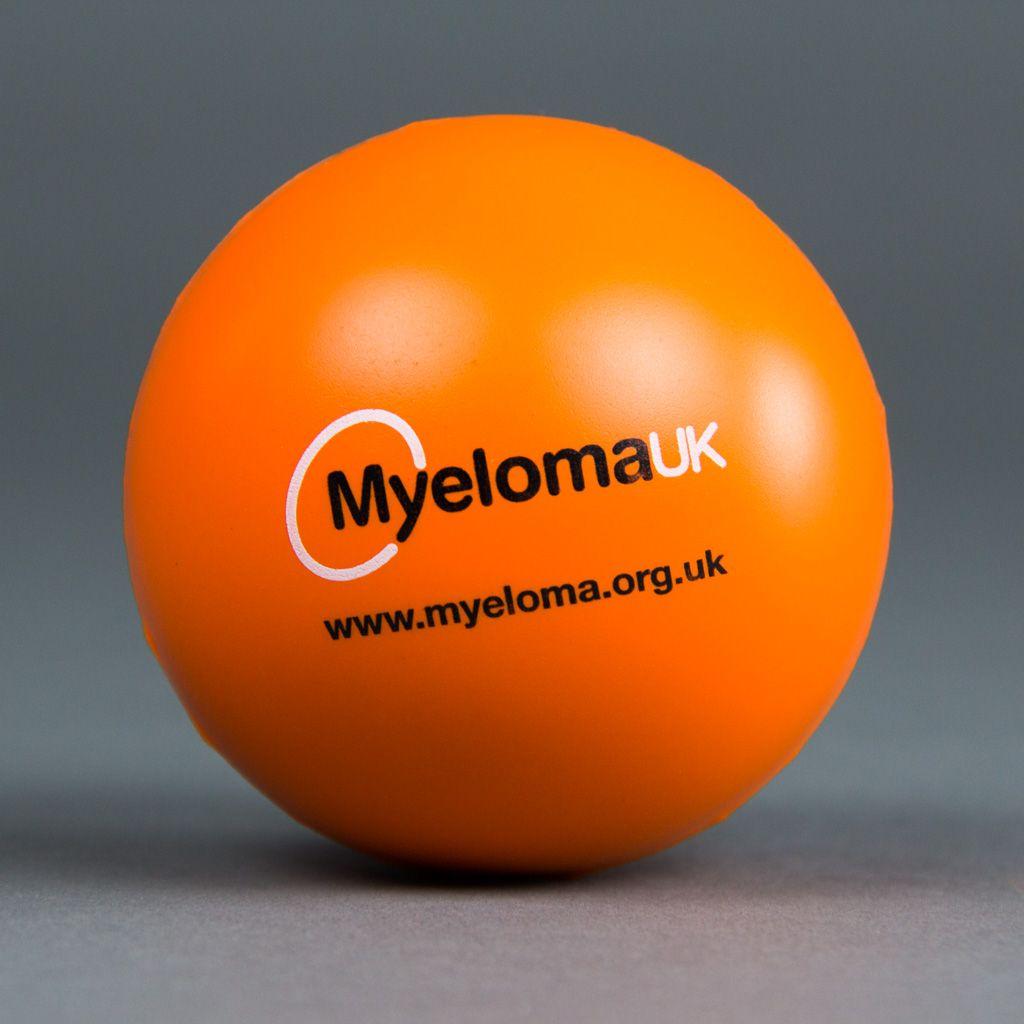 Ball Circle Orange Logo - Stress Ball - Myeloma UK