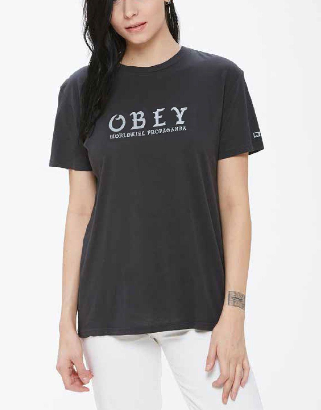 OBEY Clothing Old Logo - OBEY Clothing Old World T Shirt
