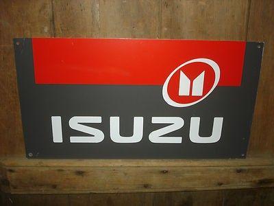 Old Isuzu Logo - OLD VINTAGE ORIGINAL RARE ISUZU CAR TRUCK DEALER DEALERSHIP METAL ...