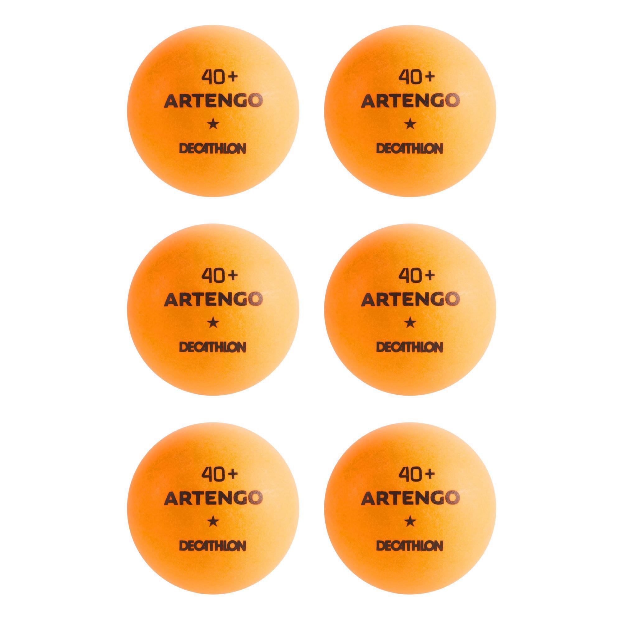 Ball Circle Orange Logo - TTB 100 1* Table Tennis Balls 6 Pack