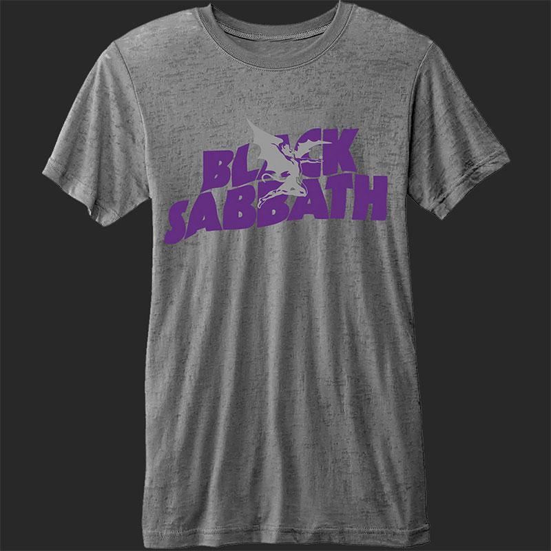 Black and Purple Logo - Black Sabbath Logo & Henry (Burnout) (T Shirt)