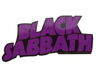 Black and Purple Logo - Black Sabbath - Master Of Reality Purple Logo Sticker
