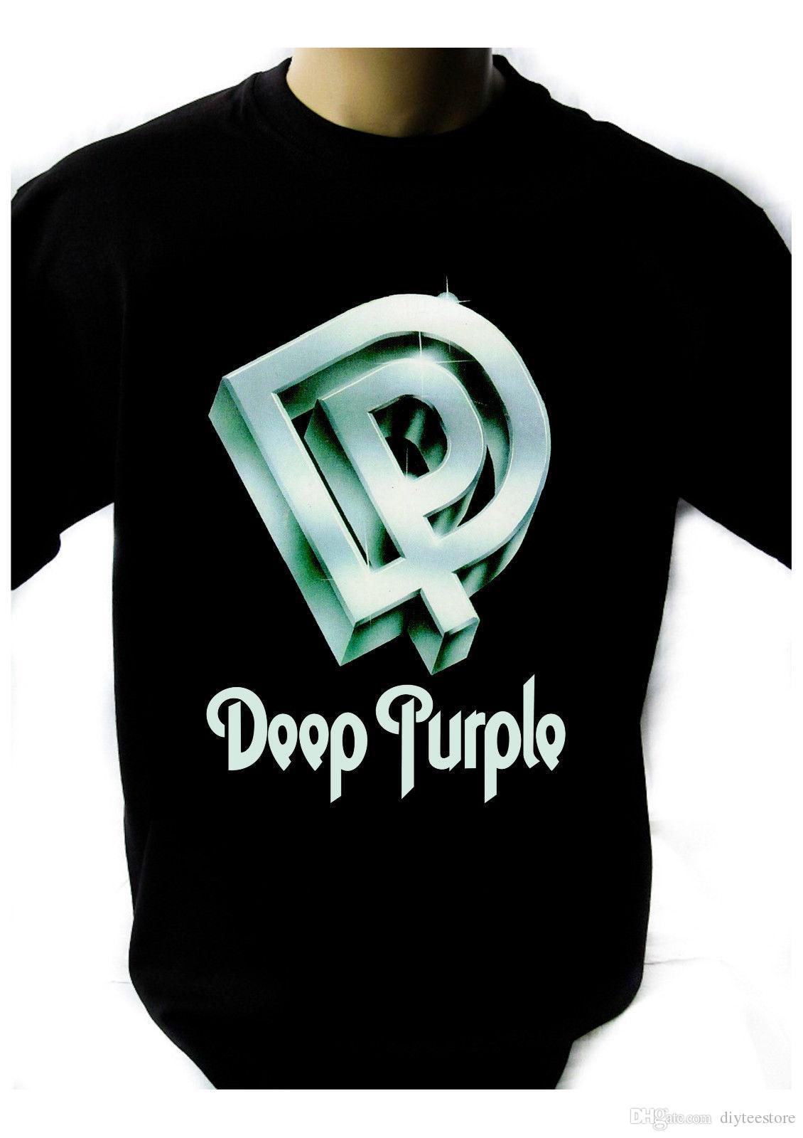 Black and Purple Logo - Deep Purple Logo Black New T Shirt Rock T Shirt Rock Band Shirt T ...