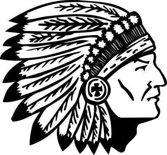 Black and Red Indians Logo - LogoDix
